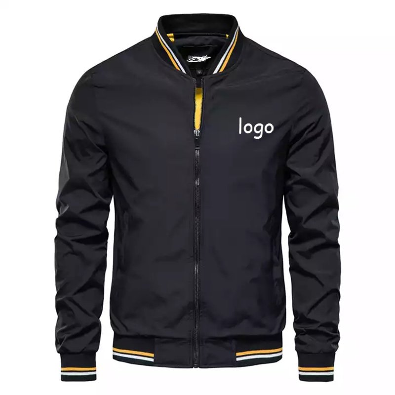 Custom Men's Clothes Winter Men's Jacket Windproof Autumn Long Sleeve Casual Jacket Coat Bomber Jacket