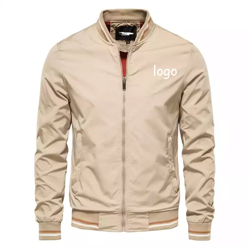 Custom Men's Clothes Winter Men's Jacket Windproof Autumn Long Sleeve Casual Jacket Coat Bomber Jacket