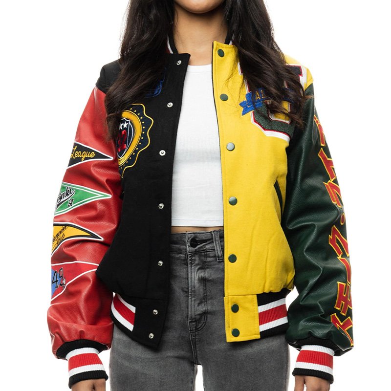 OEM Custom Quilted Coats Oversize Felt Leather Warm Outdoor Windproof Jacket Varsity Men's Jacket