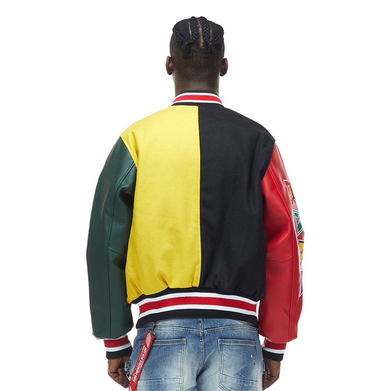 OEM Custom Quilted Coats Oversize Felt Leather Warm Outdoor Windproof Jacket Varsity Men's Jacket