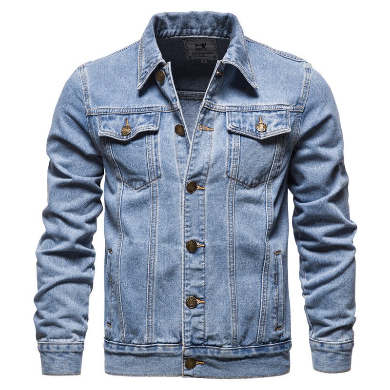 2024 Spring new trend men's jacket Youth men's top windproof denim coat men
