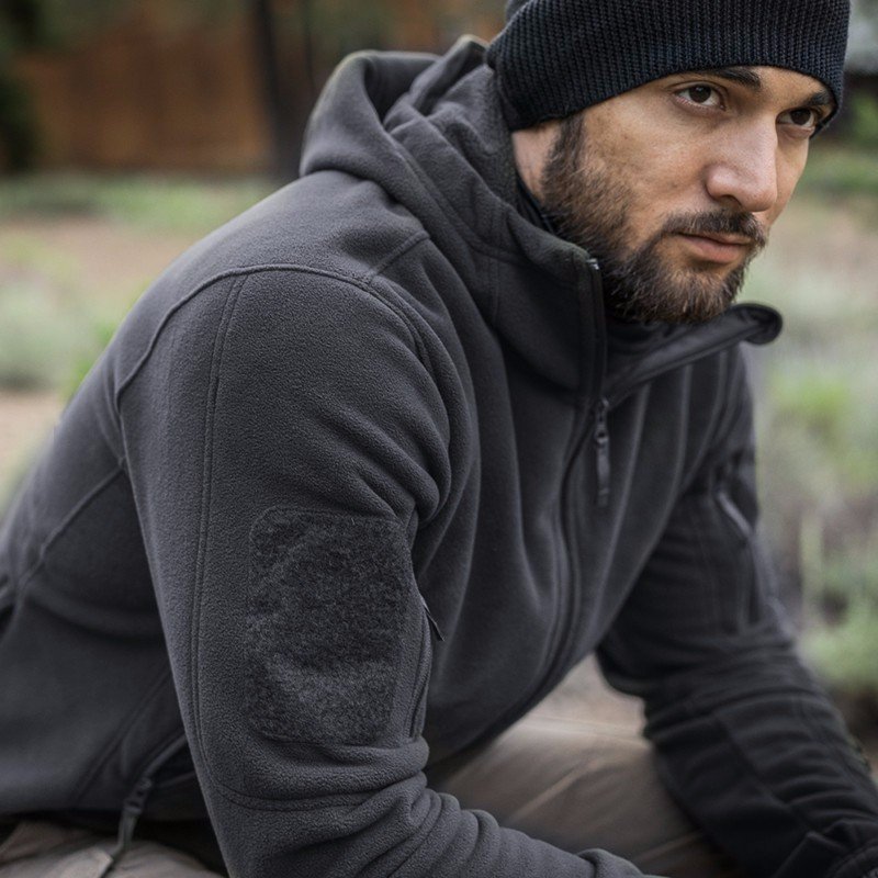 Plus Size Winter Fleece Jacket For Men Outdoors Sports Hooded Hiking Out Men's Casual Jackets