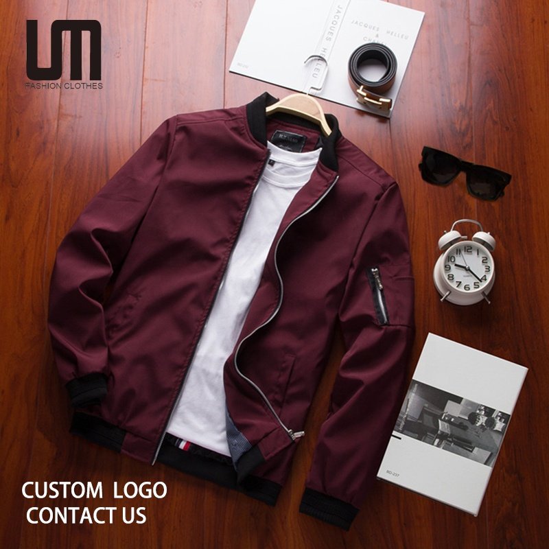 Liu Ming Custom Logo Wholesale Men Casual Winter Hip Hop Slim Fit Streetwear Plus Size 5XL Baseball Coats Bomber Jacket