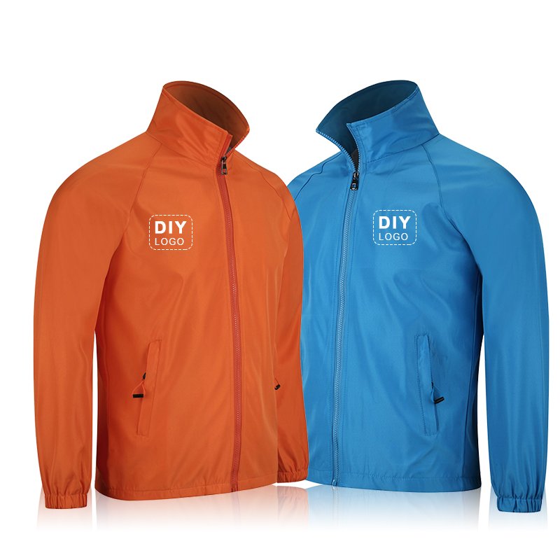 Clothing factory Custom Men's Waterproof windbreaker jackets Soft shell Jacket Cheap men's windbreaker