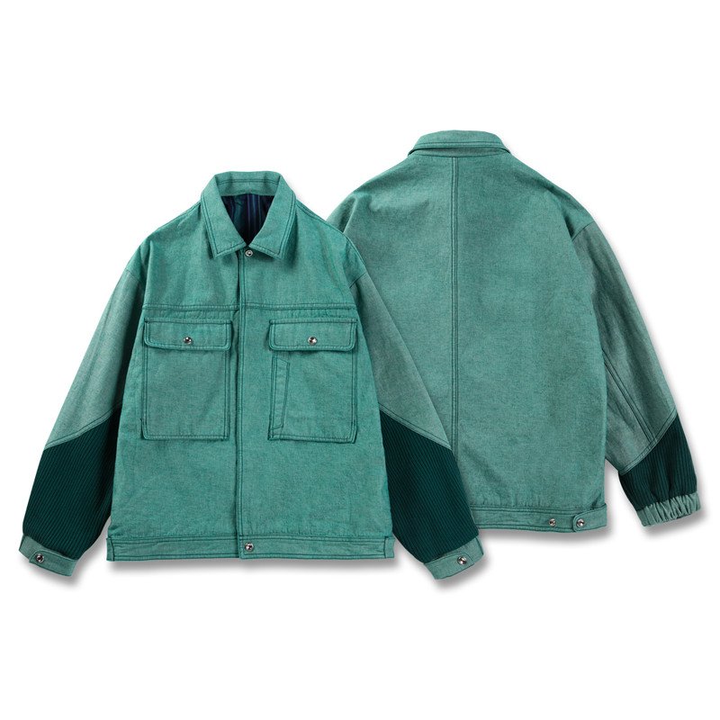 Denim Cotton Fabric Jackets Manufacturer Pigment Washing OEM Custom Mens Jean Denim Jacket