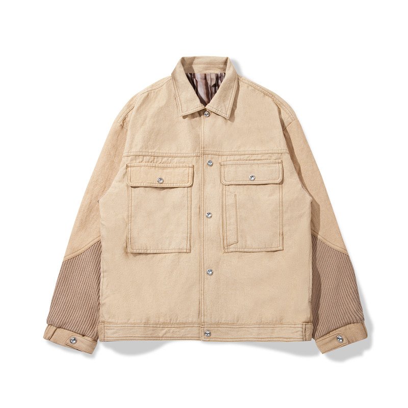 Denim Cotton Fabric Jackets Manufacturer Pigment Washing OEM Custom Mens Jean Denim Jacket