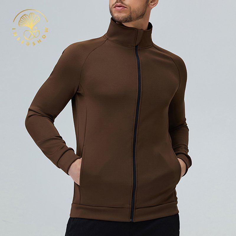 wholesale Sports Plus Size men's Light Blank Varsity Casual Zipper Waterproof Fashion Outdoor Running Clothing Jackets For Men