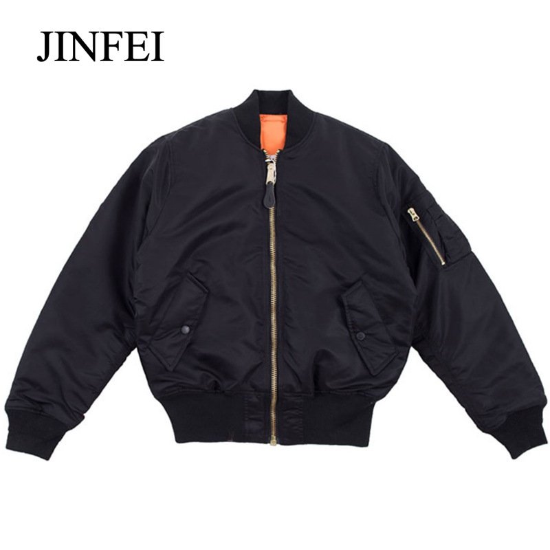 JINFEI MA1 pilot jacket outdoor casual men's thickened cotton padded jacket short warm Baseball uniform tactical cotton jacket