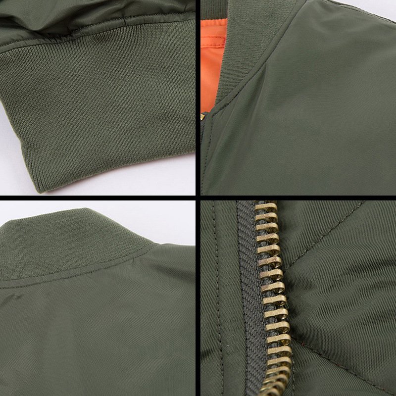 JINFEI MA1 pilot jacket outdoor casual men's thickened cotton padded jacket short warm Baseball uniform tactical cotton jacket