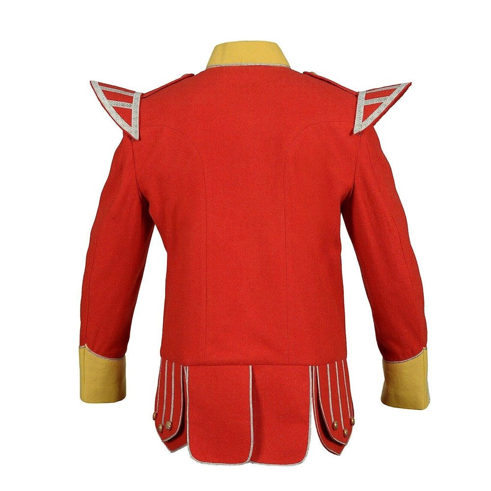 Red Color Wholesale Clothing Custom Men jacket Casual Plain Windproof Soft Red OEM pipe band doublets jacket