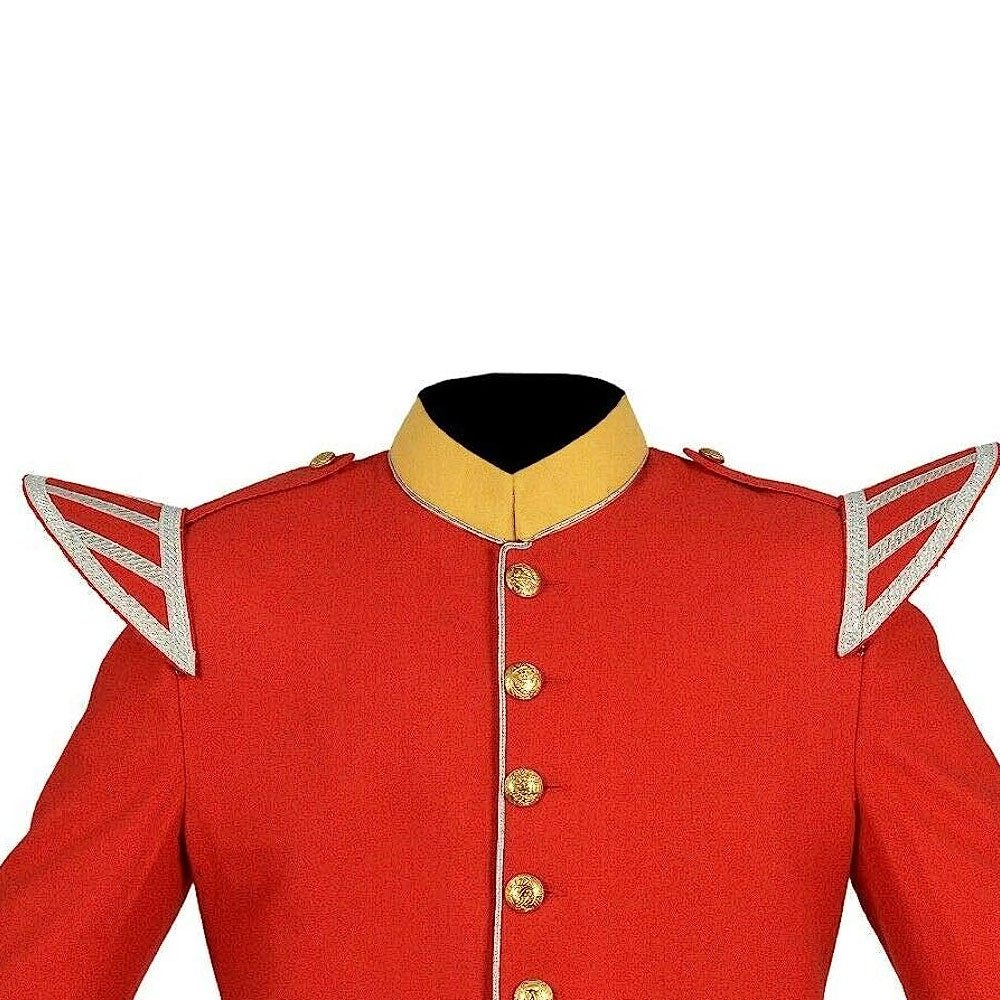 Red Color Wholesale Clothing Custom Men jacket Casual Plain Windproof Soft Red OEM pipe band doublets jacket