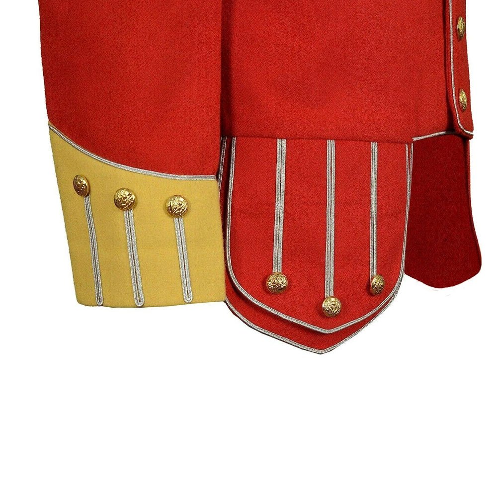 Red Color Wholesale Clothing Custom Men jacket Casual Plain Windproof Soft Red OEM pipe band doublets jacket