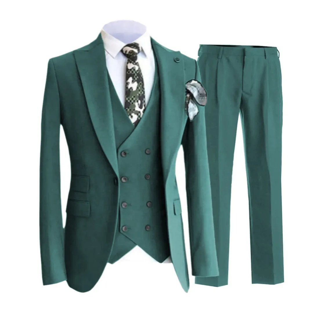 Top Sale Slim Fit Suits for Men 3-Piece Wholesale Pent Coat Business Formal Wedding Suit Single Breasted Closure Breathable