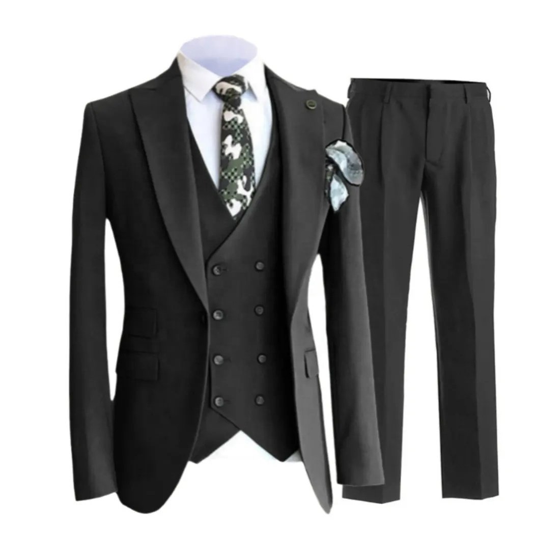 Top Sale Slim Fit Suits for Men 3-Piece Wholesale Pent Coat Business Formal Wedding Suit Single Breasted Closure Breathable