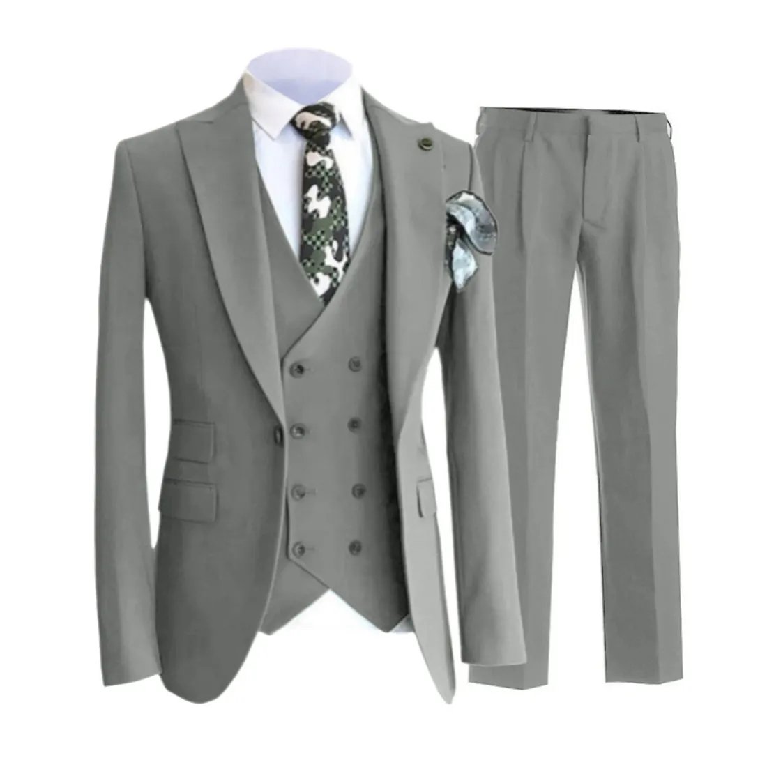 Top Sale Slim Fit Suits for Men 3-Piece Wholesale Pent Coat Business Formal Wedding Suit Single Breasted Closure Breathable
