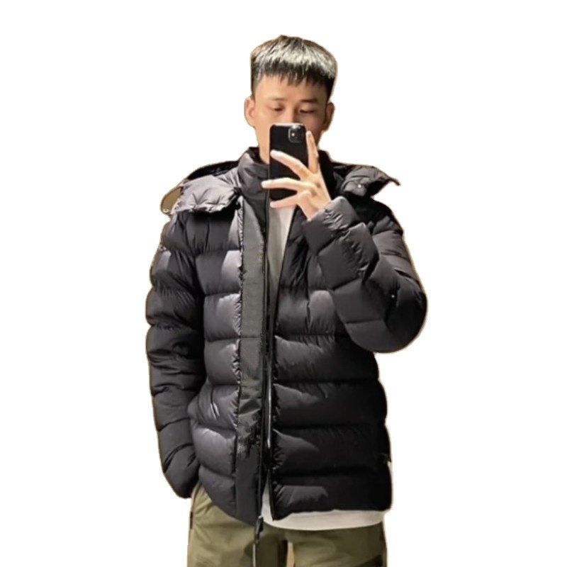 Men's White Duck Down Jacket Warm Hooded Thick Puffer Jacket Coat Male Casual High Quality Overcoat Thermal Winter Parka Men