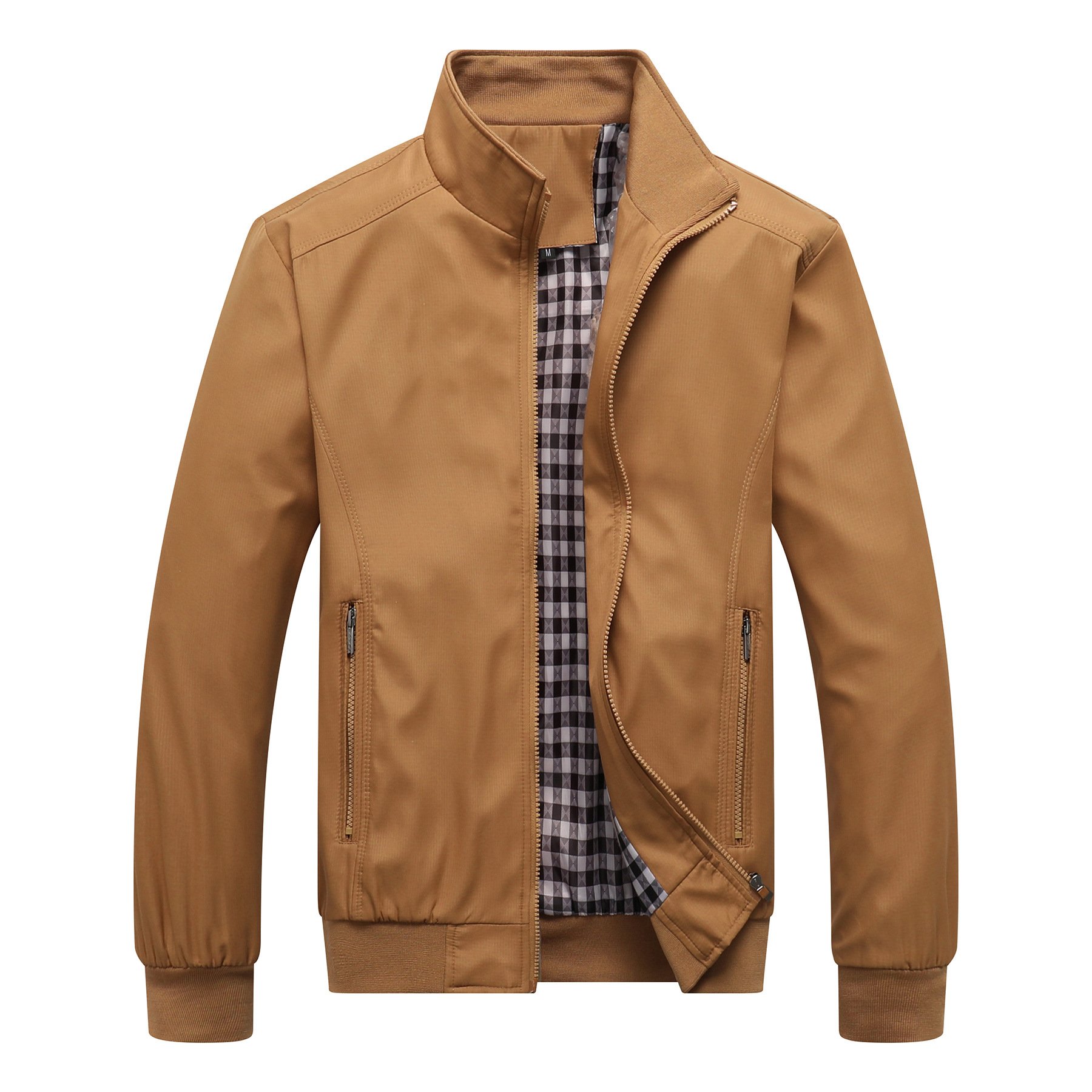 RNSHANGER Autumn Casual Solid Fashion Slim Bomber Jacket Size M-6XL Men Overcoat New Arrival Baseball Jackets Men's Jacket