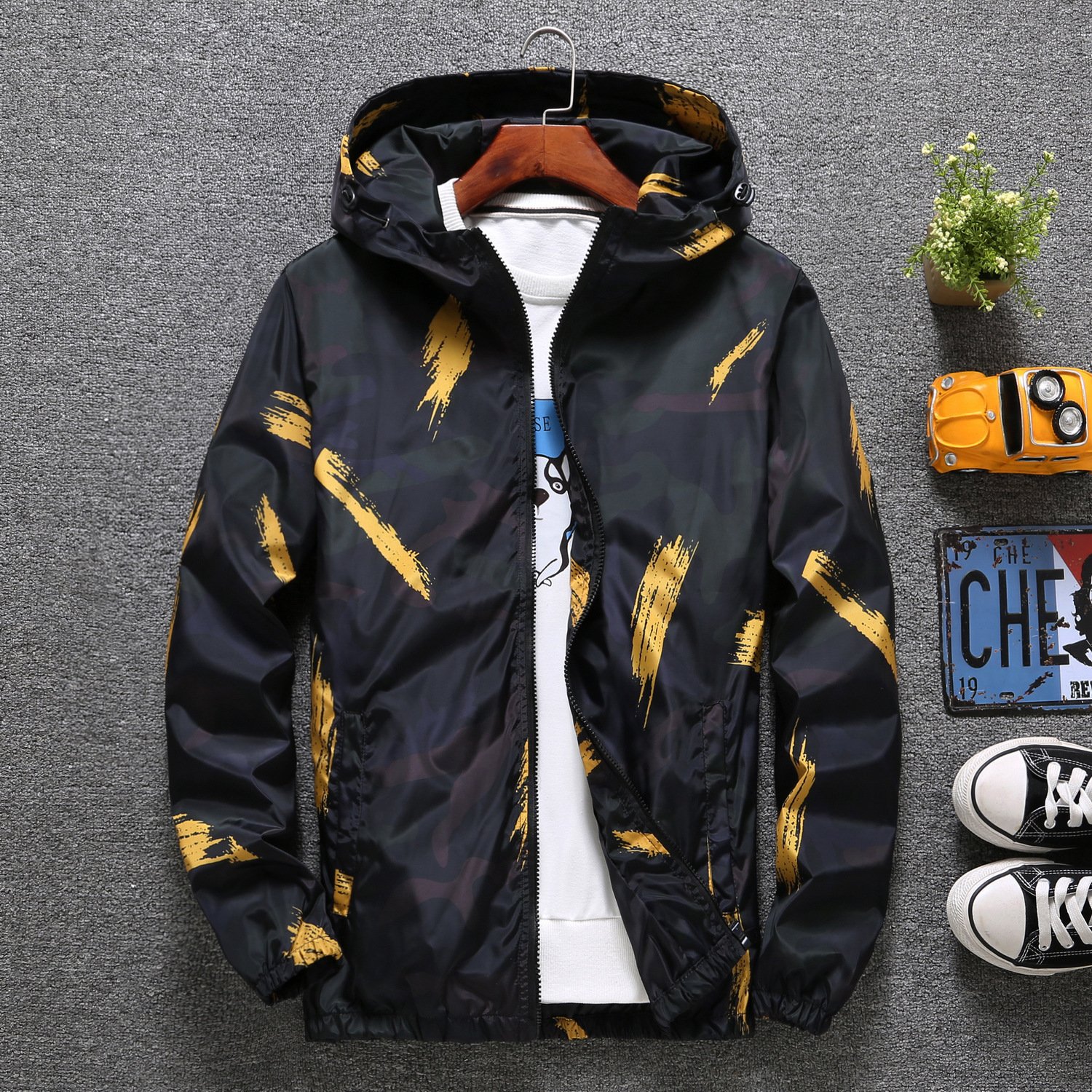 Spring And Autumn Men'S Outerwear Middle-Aged Men'S Jacket Thin Business Casual Jacket