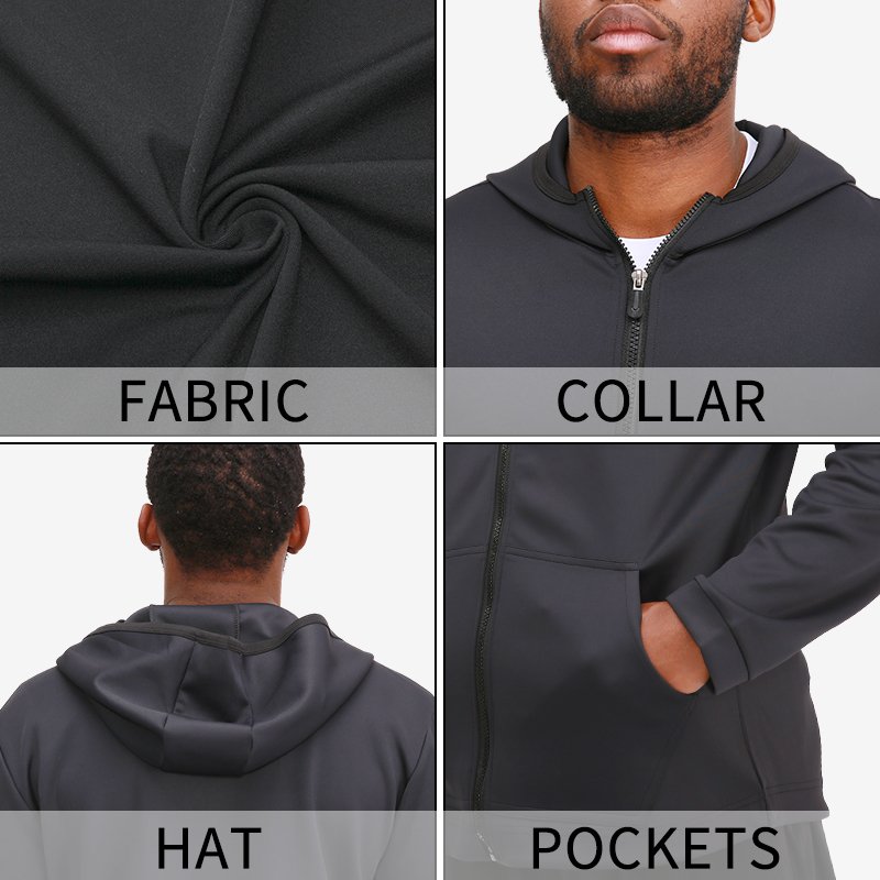 Slim Fit Tracksuits Men's Zipper Hoodies Sports Jackets & Coats Custom Outdoor Fitness Training Jacket