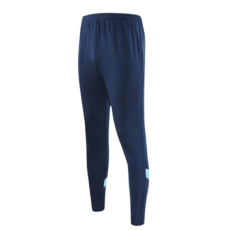 23-24 Light Blue Football Jacket Set men long sleeves soccer uniforms