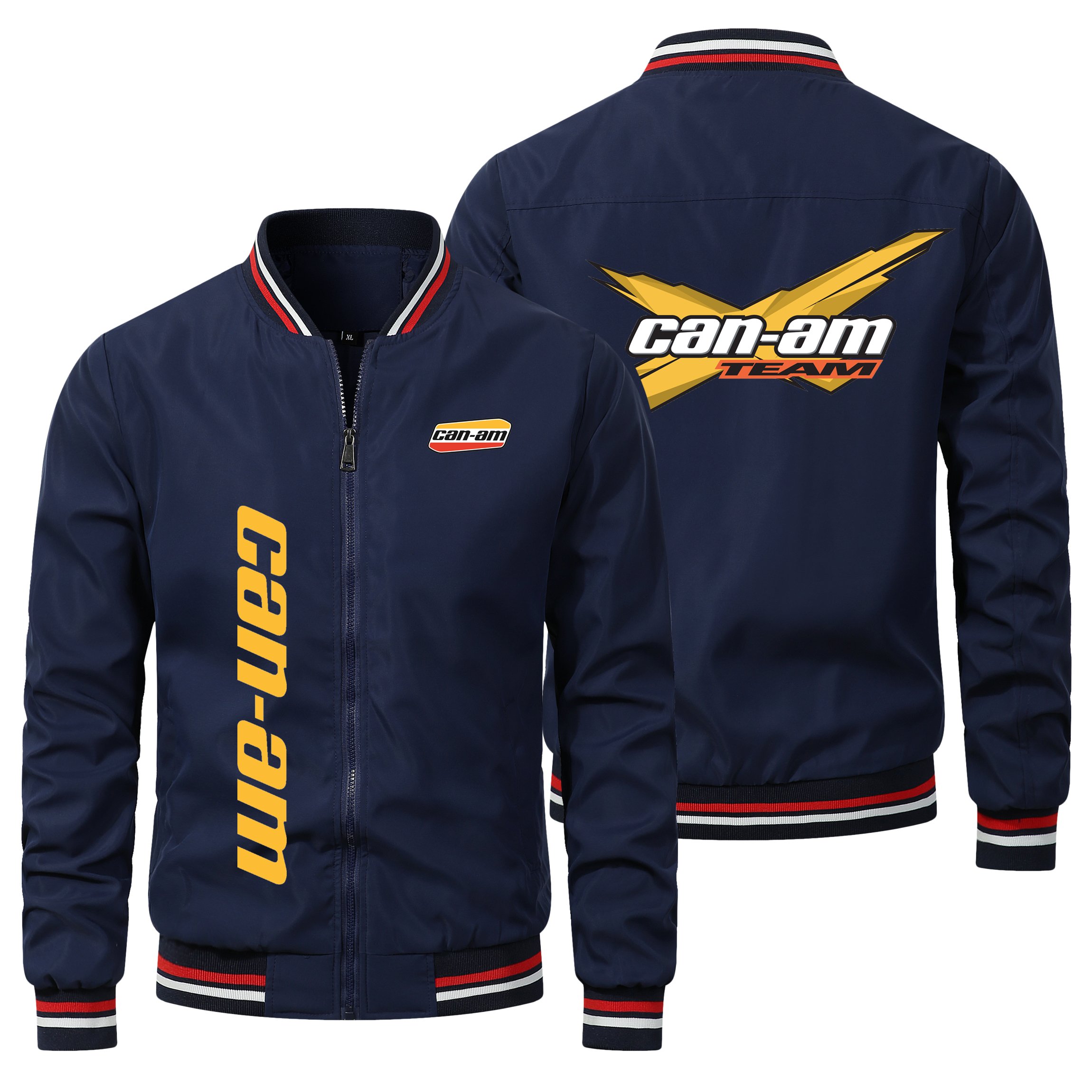 men's coats Can am Wing Logo Print clothing fashion man coat Custom Motorcycle Racing men's jackets bomber jacket