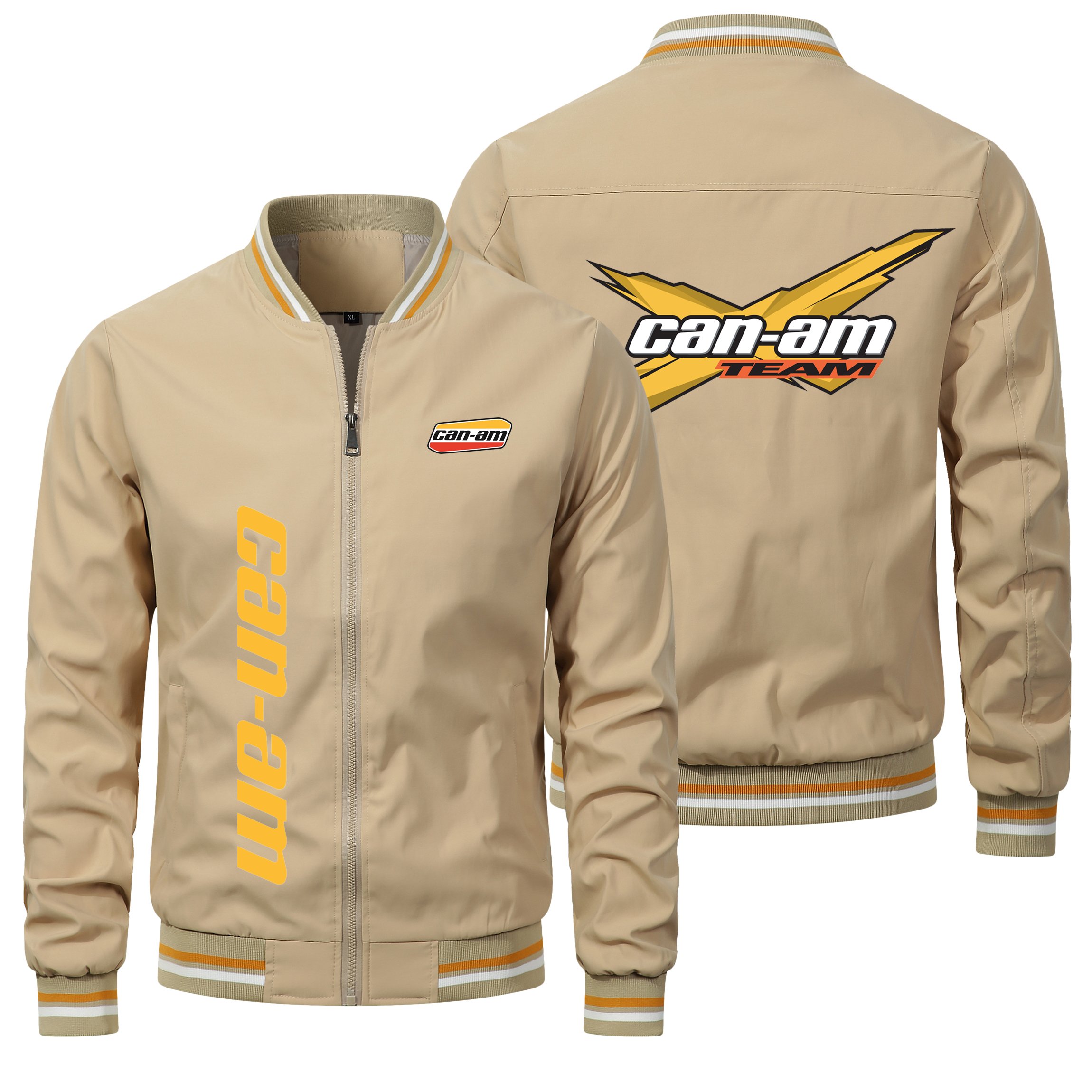 men's coats Can am Wing Logo Print clothing fashion man coat Custom Motorcycle Racing men's jackets bomber jacket