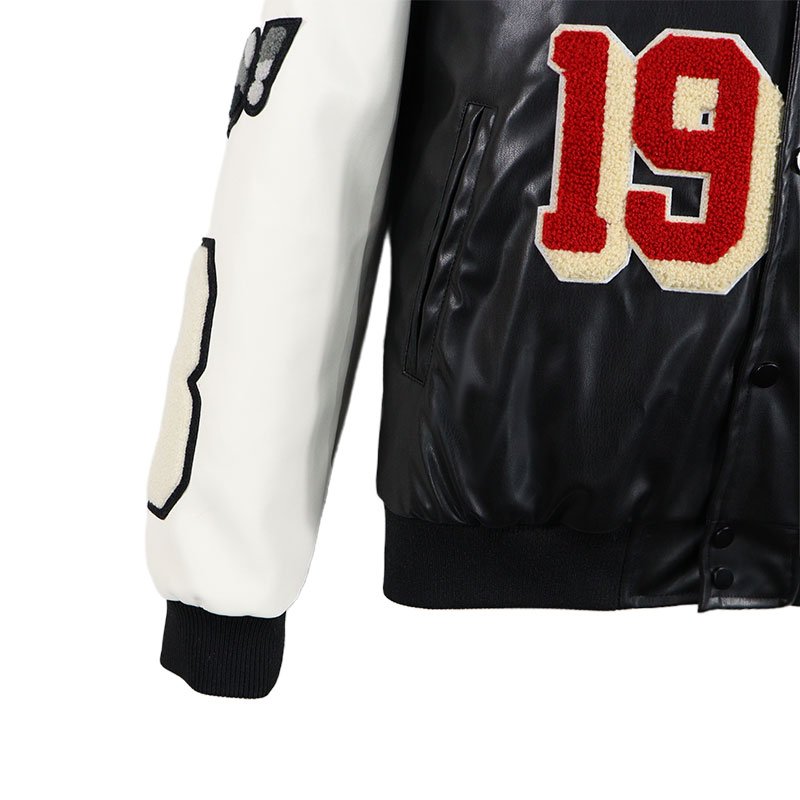 The Hottest Models Of 2024 Men's Baseball Bomber Jacket Chenille Patch Jacket for Men Custom Plus Size Men's Jacket