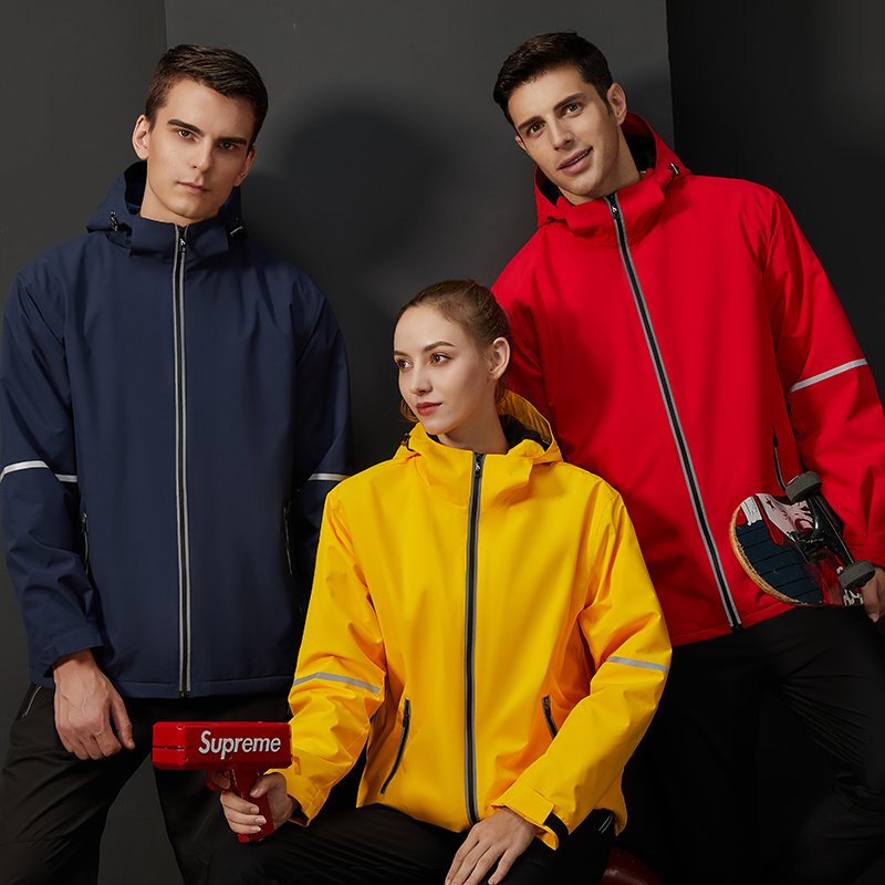 Wholesale Collar Zipper Sports Jogger Waterproof Tracksuit Men's Windbreaker Jacket