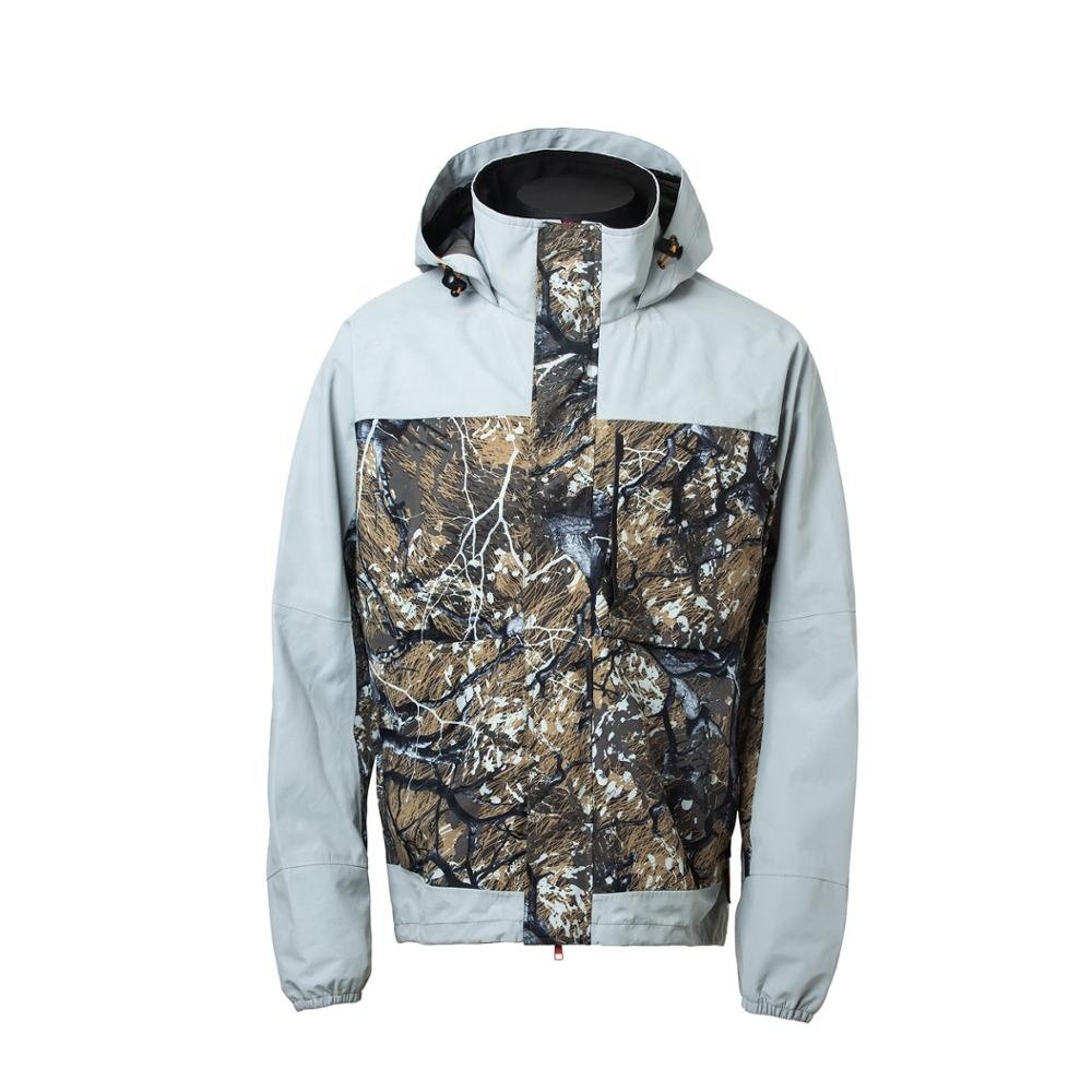 Windproof Jacket Breathable Waterproof Men Jacket Hooded Windbreaker Camouflage Jacket Casual Outer Wear