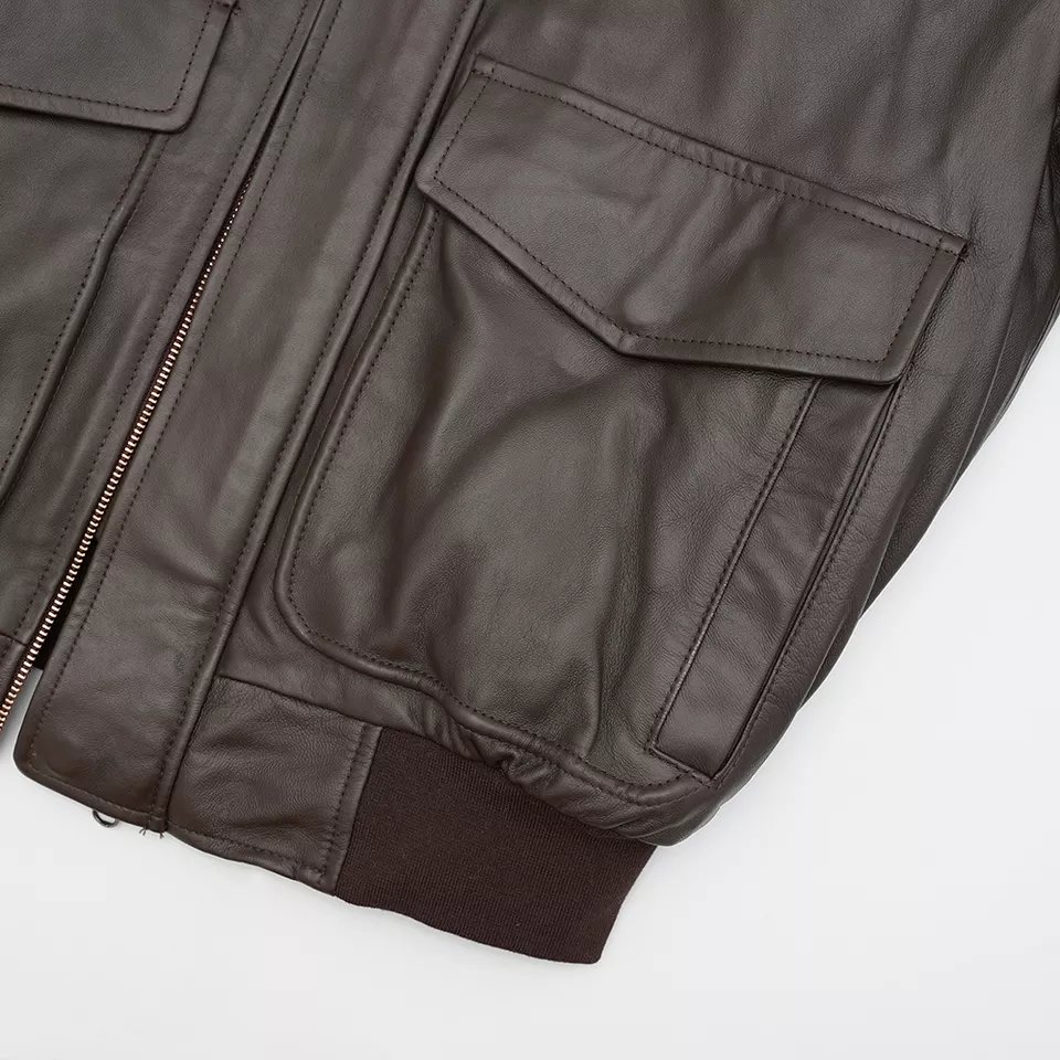 New Design Best Quality Leather Jacket For Men's 2022 Wholesale Fashion Men Genuine Pure Fur Bomber Leather Jacket