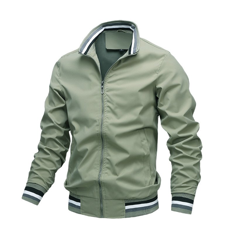 2023 Men's casual fashion trench jacket can be custom embroidered, ironed logo of high quality men's jacket