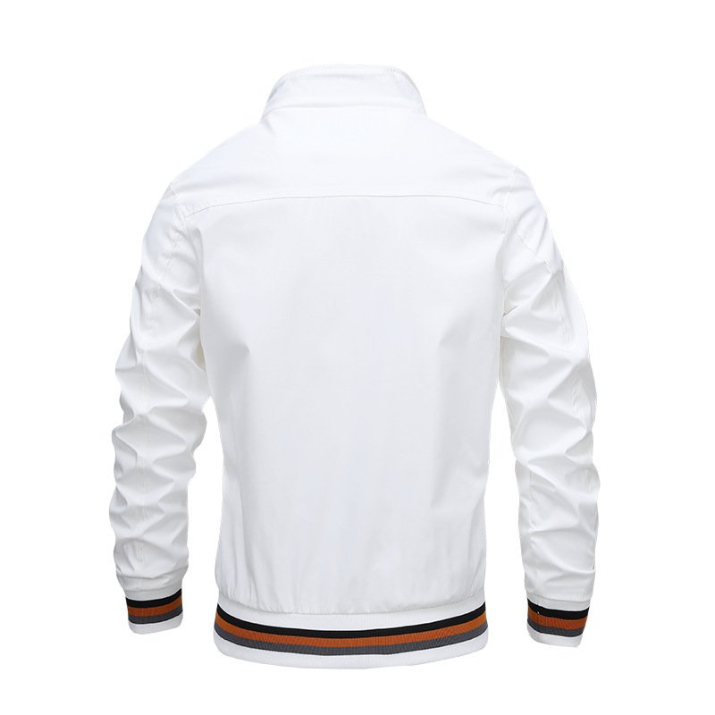 2023 Men's casual fashion trench jacket can be custom embroidered, ironed logo of high quality men's jacket