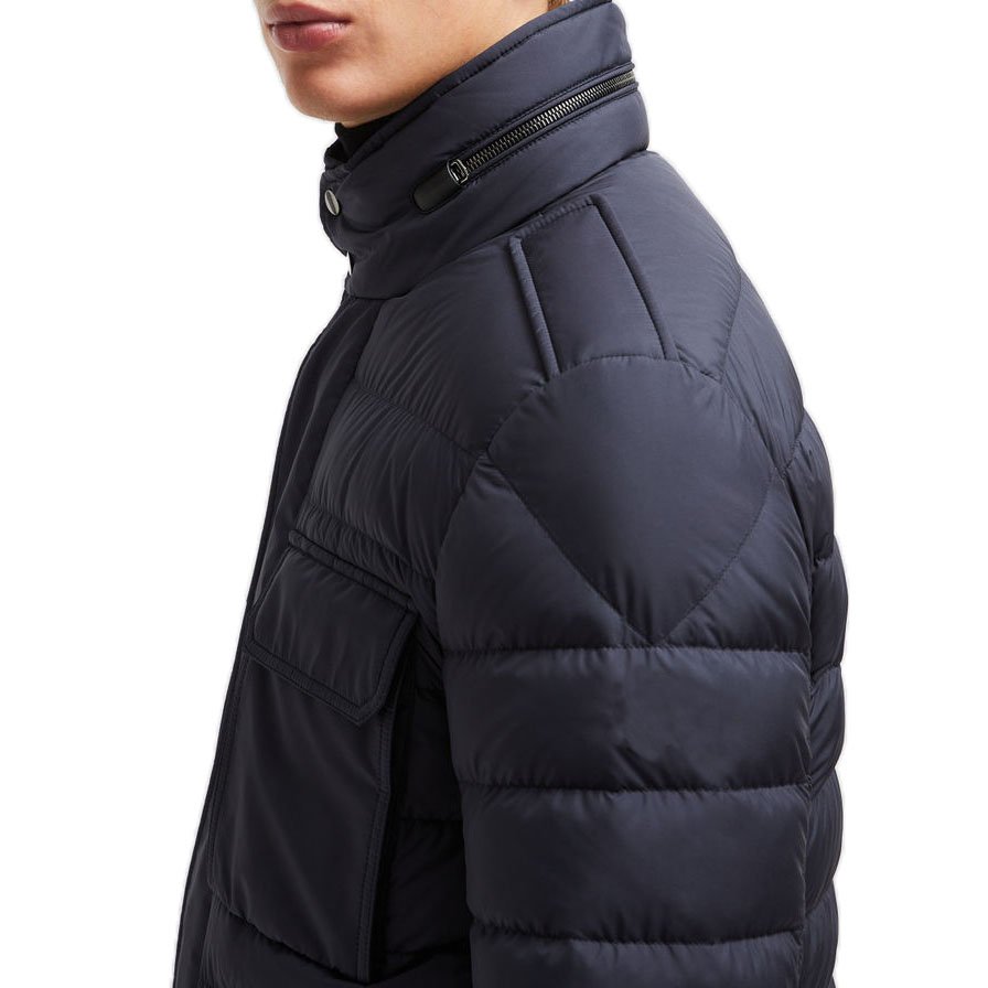 Custom Chinese-style padded jacket for men big pockets plus size men's jackets stand collar outdoor jackets