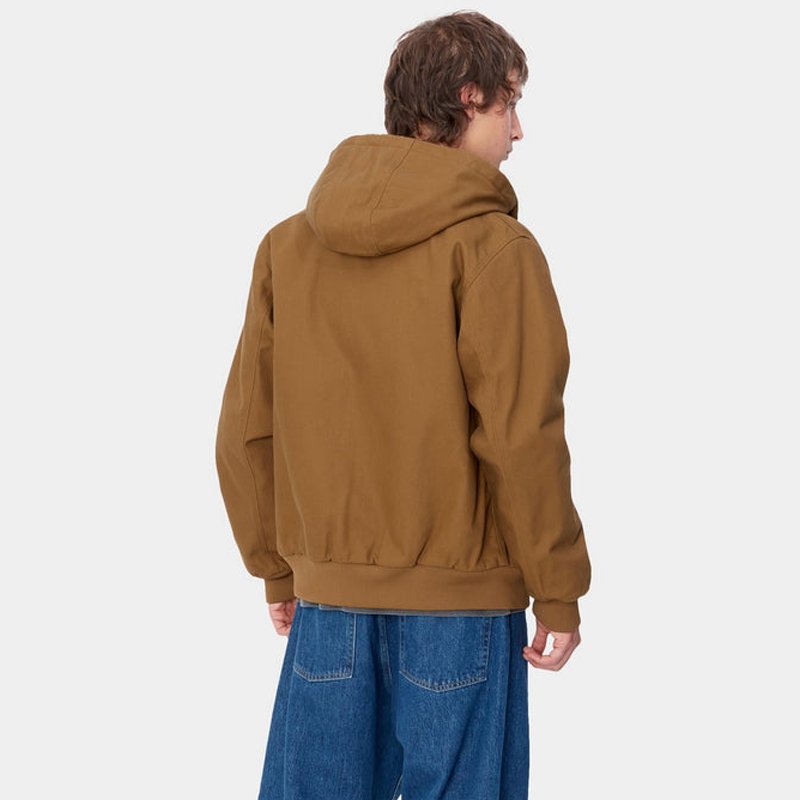 Custom 100% Cotton Duck Canvas Work Jacket With Lined Worker Oversized Heavy Weight Track Jacket Zip Up Hoodies Jacket Men