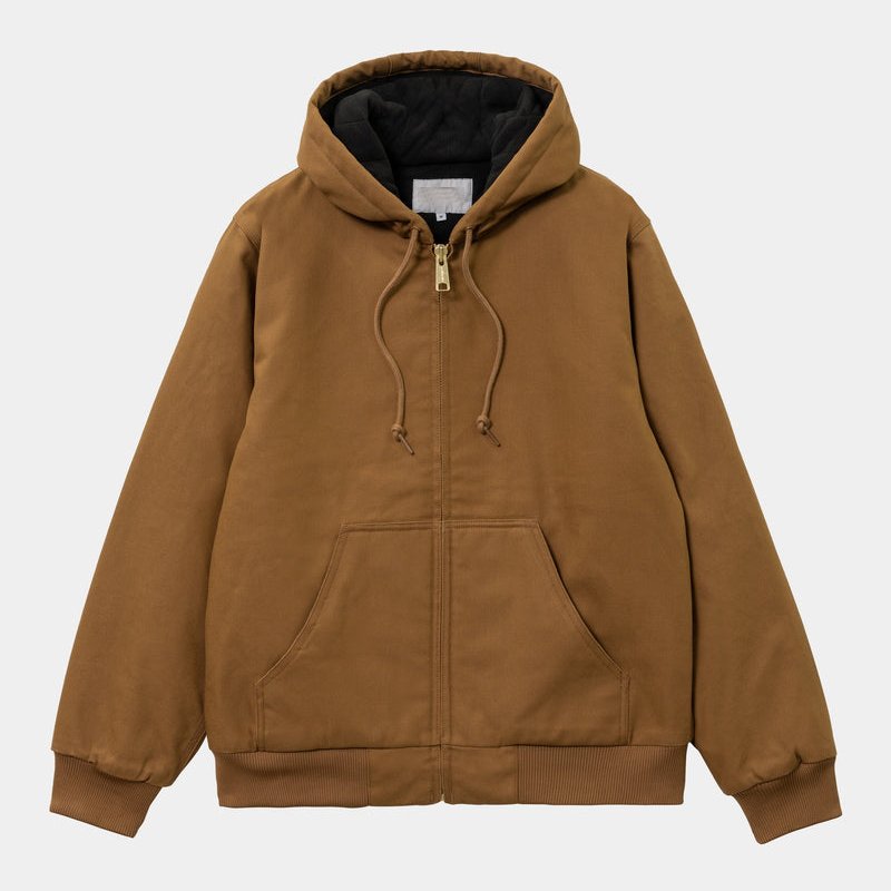 Custom 100% Cotton Duck Canvas Work Jacket With Lined Worker Oversized Heavy Weight Track Jacket Zip Up Hoodies Jacket Men