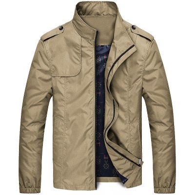 Thin Mens Stand Collar Jacket