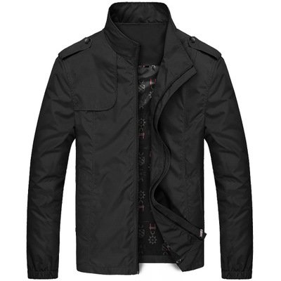 Thin Mens Stand Collar Jacket