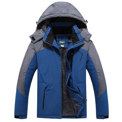 Winter Warm Windproof Windbreaker Mens Thick Big Tall Jacket Coat Outdoor Hooded Parka Plus Size Men's Jacket