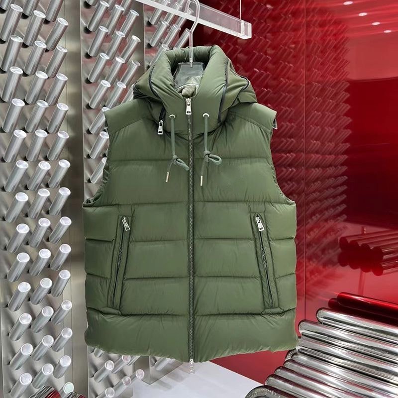 Men's Winter Outdoor Puffer Waistcoat Vest Down Jacket Thick Hooded Body Warmer