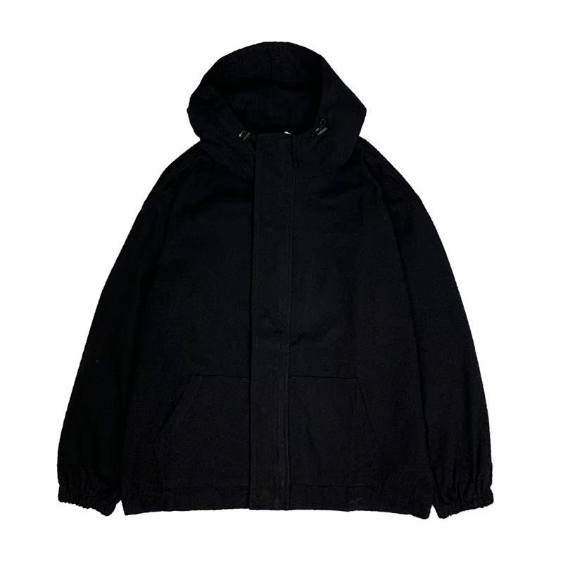 Wholesale Custom Spring Autumn New Chic Men Clothes Loose High Street Oversized Hooded Men's Jackets