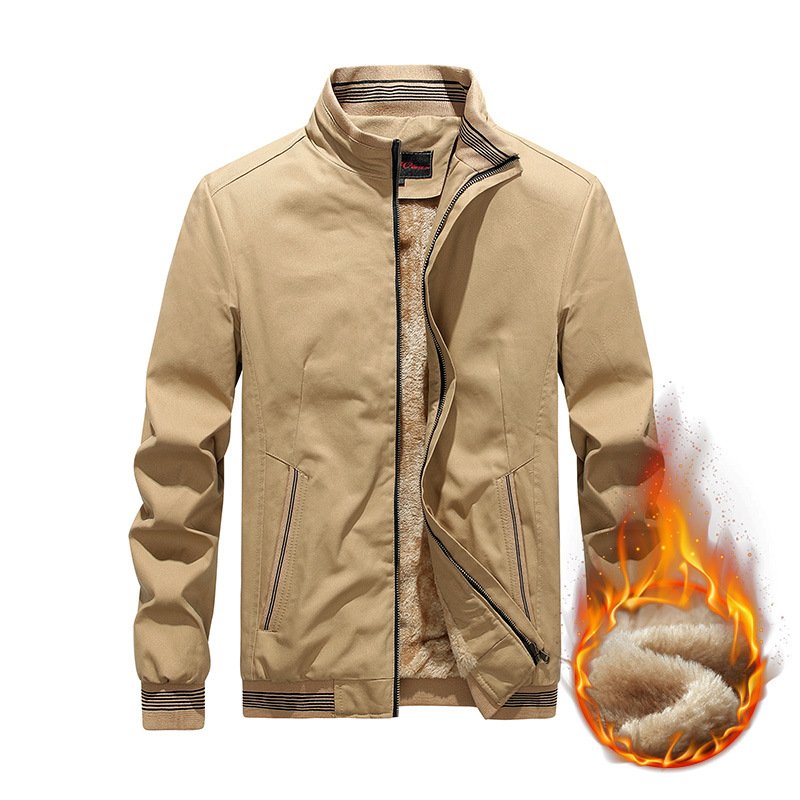 Hot Selling Handsome Style Men's Thick Jackets Plus Size Winter Micro Polar Fleece Varsity Men's Jacket
