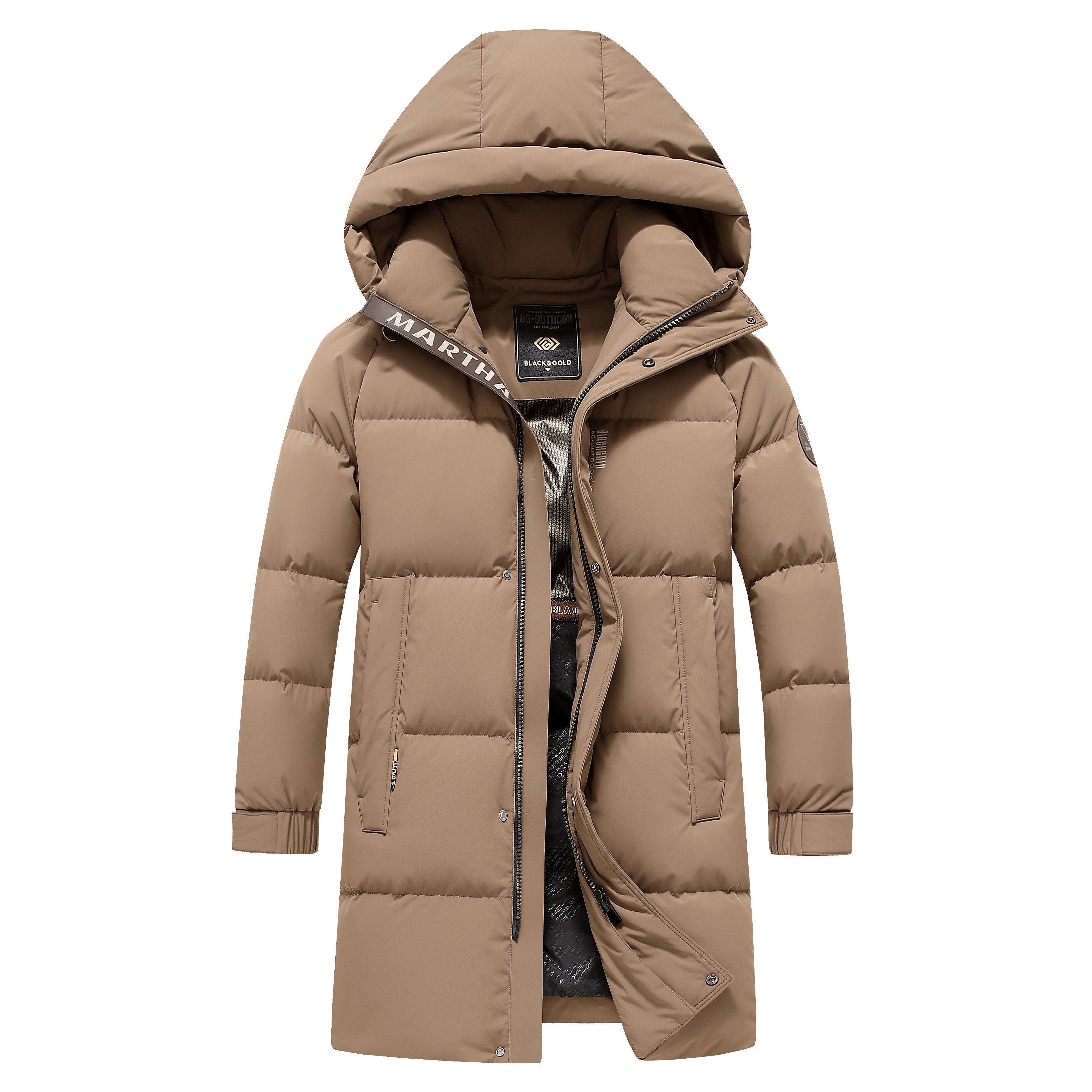 Wholesale both work and life suitable coat digital printing windproof thick down puffer men's jacket