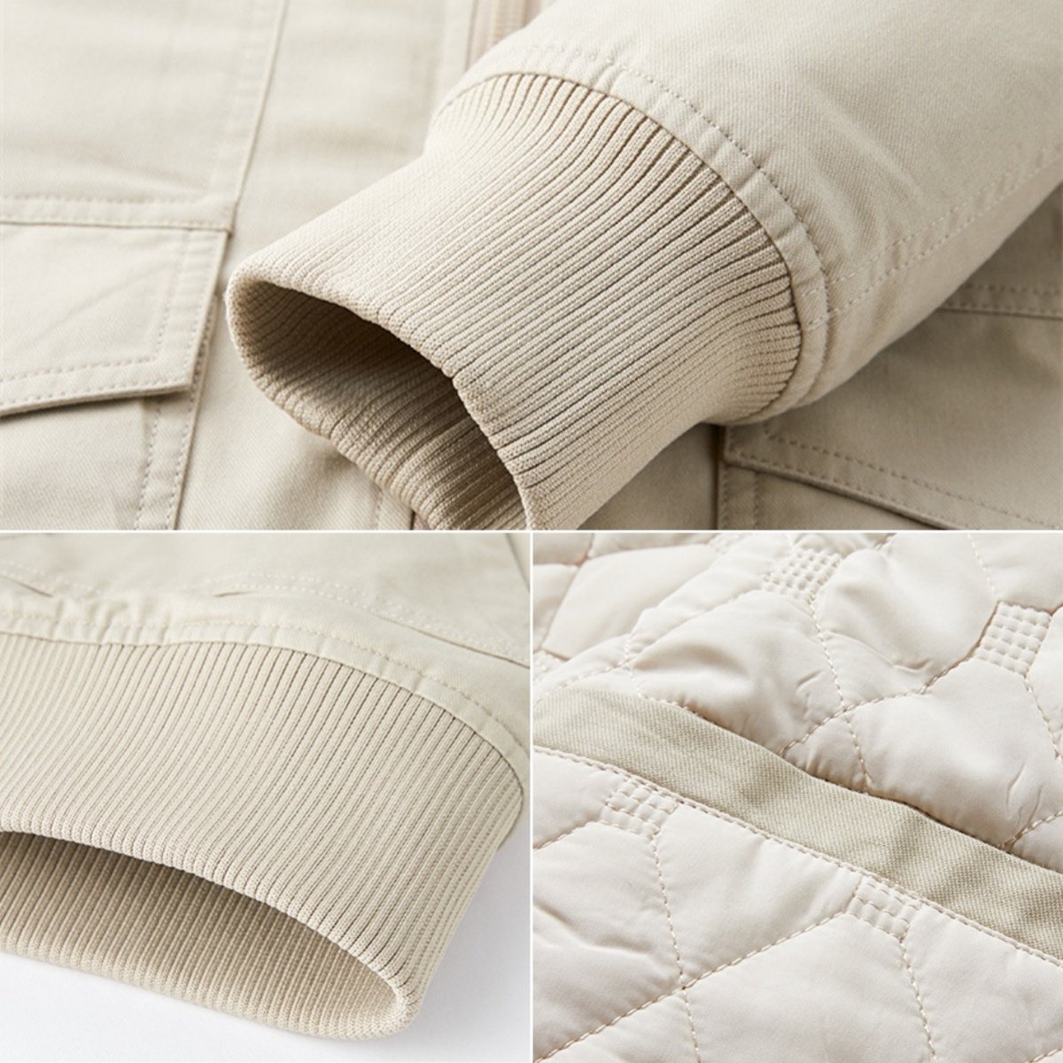 LAYENNE Autumn Winter Men's Jackets Multi-Pocket Cotton Windbreaker Overcoat onion quilted lining Stand-Up Collar Slim Coat