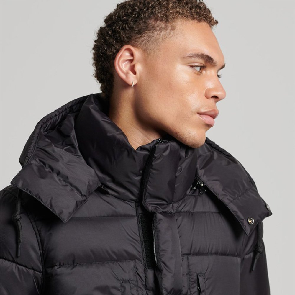 2024 Winter Pakistan Casual Custom Logo Design Fashion Stylish Long Puffer Cotton Custom Men's Jacket