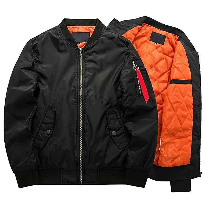 flight comfortable baseball embroidered lined thick varsity bomber jacket pilot bomber coats men's varsity jackets for men