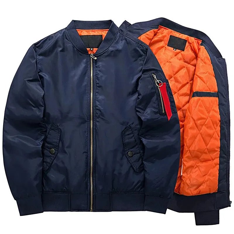 flight comfortable baseball embroidered lined thick varsity bomber jacket pilot bomber coats men's varsity jackets for men
