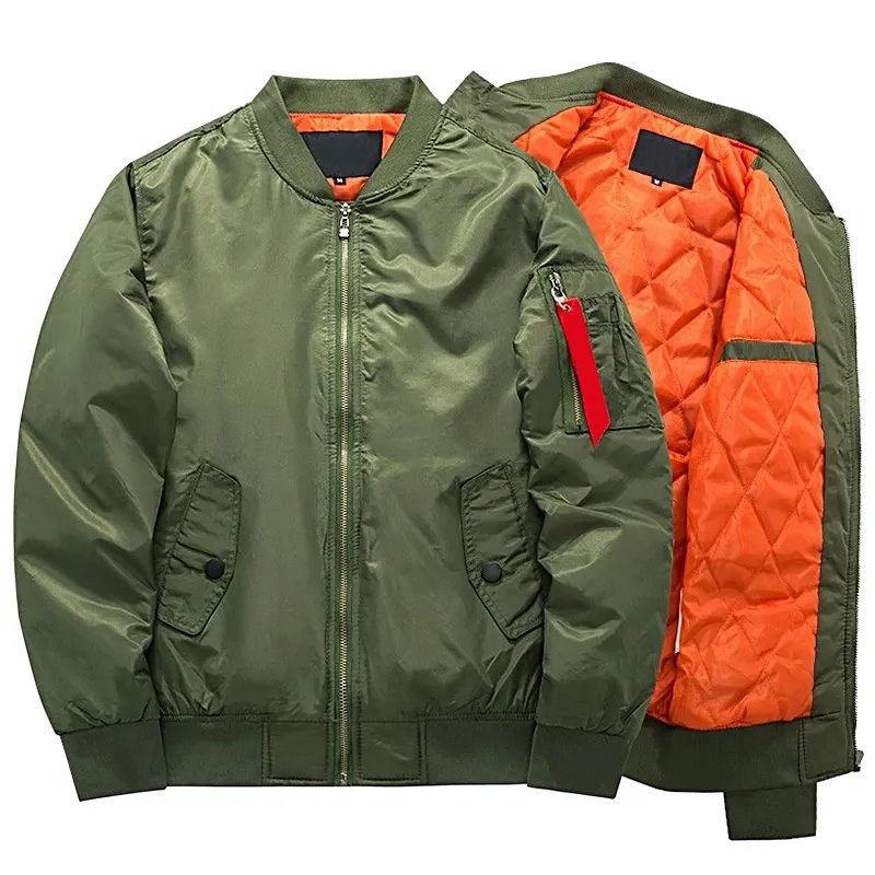 flight comfortable baseball embroidered lined thick varsity bomber jacket pilot bomber coats men's varsity jackets for men