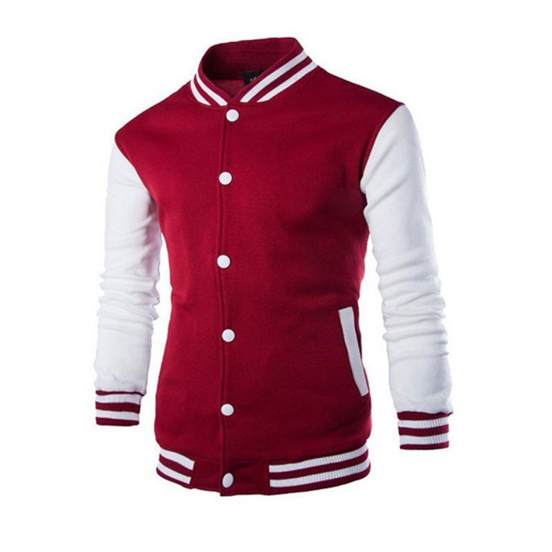 Plus size men's versity college jackets wholesale blank varsity jackets custom logo plain letterman varsity jacket for men