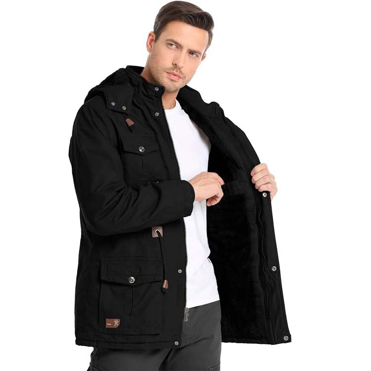 2022 High Quality Custom Design Mens Jacket Winter Fleece Jackets Warm Thicken Outerwear men's Jackets