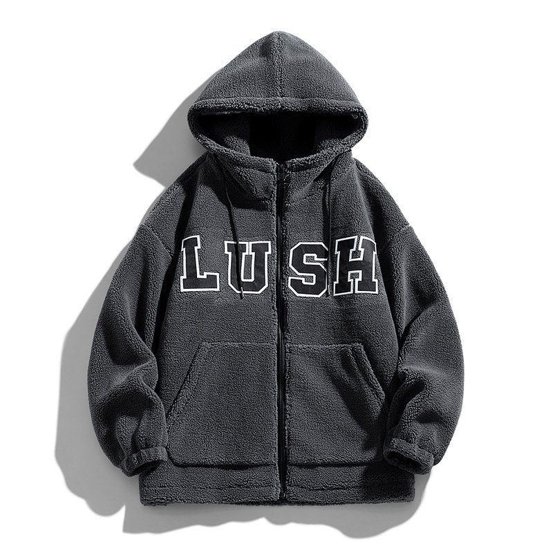 J162 High Quality Custom Outdoor Warm Zip Up Fleece Coats Vintage Pullover Jacket Men's Coat